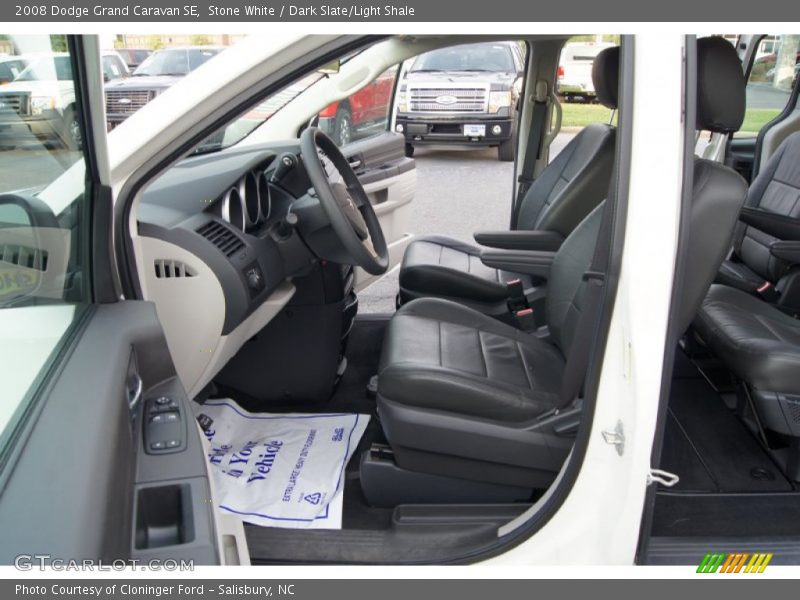 Stone White / Dark Slate/Light Shale 2008 Dodge Grand Caravan SE