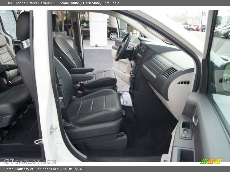 Stone White / Dark Slate/Light Shale 2008 Dodge Grand Caravan SE