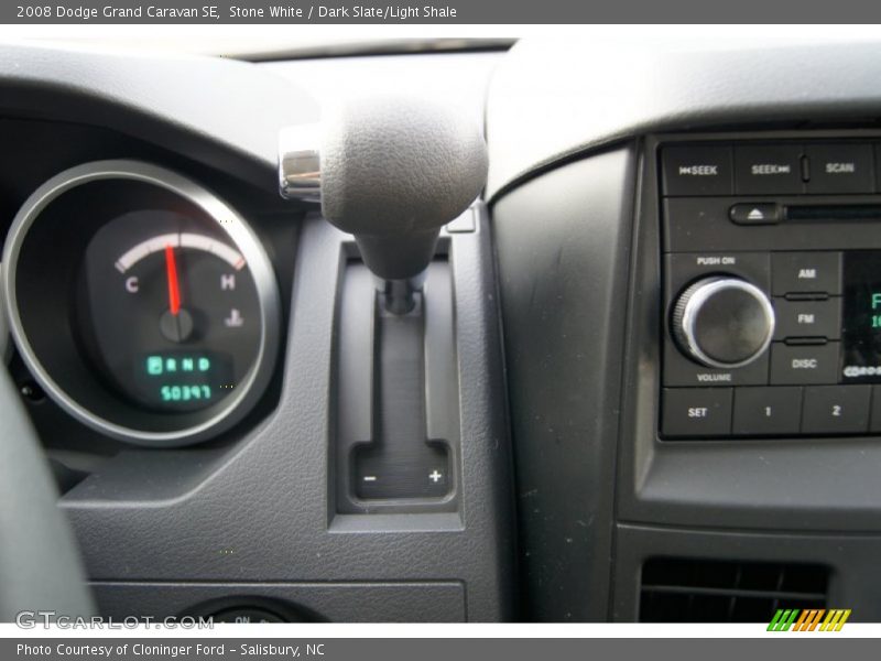Stone White / Dark Slate/Light Shale 2008 Dodge Grand Caravan SE