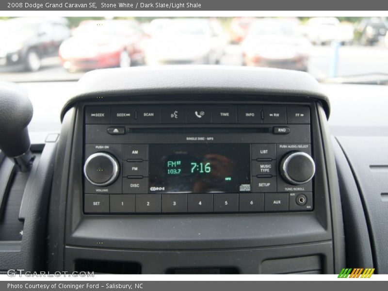 Stone White / Dark Slate/Light Shale 2008 Dodge Grand Caravan SE