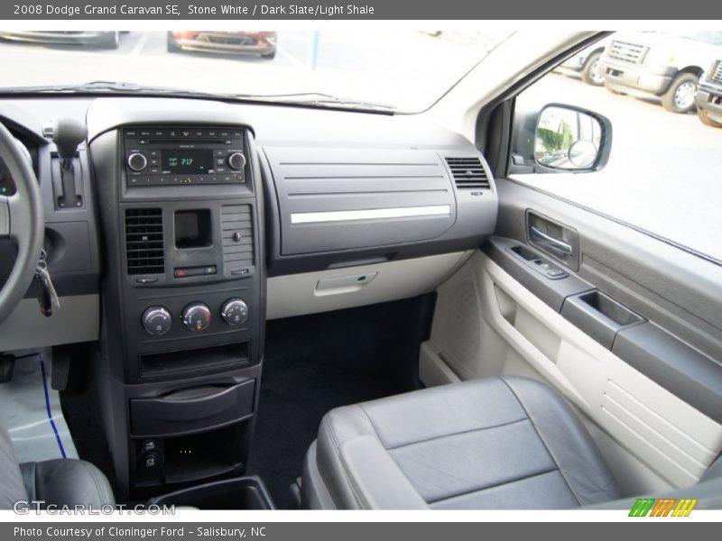 Stone White / Dark Slate/Light Shale 2008 Dodge Grand Caravan SE
