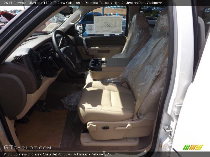 White Diamond Tricoat / Light Cashmere/Dark Cashmere 2013 Chevrolet Silverado 1500 LT Crew Cab