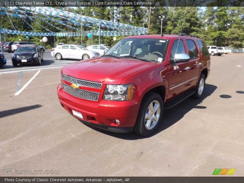 Crystal Red Tintcoat / Light Cashmere/Dark Cashmere 2013 Chevrolet Tahoe LTZ