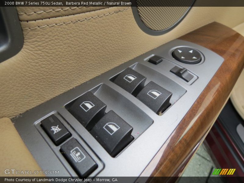 Barbera Red Metallic / Natural Brown 2008 BMW 7 Series 750Li Sedan