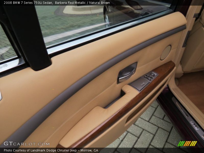 Barbera Red Metallic / Natural Brown 2008 BMW 7 Series 750Li Sedan