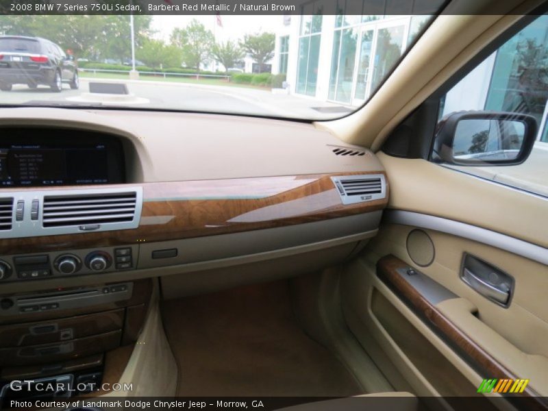 Barbera Red Metallic / Natural Brown 2008 BMW 7 Series 750Li Sedan