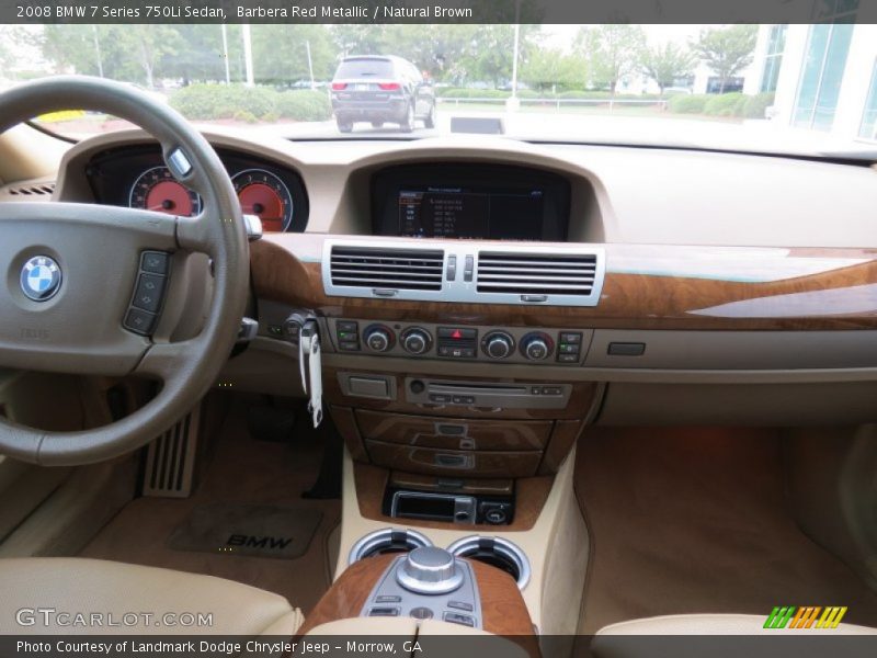 Barbera Red Metallic / Natural Brown 2008 BMW 7 Series 750Li Sedan