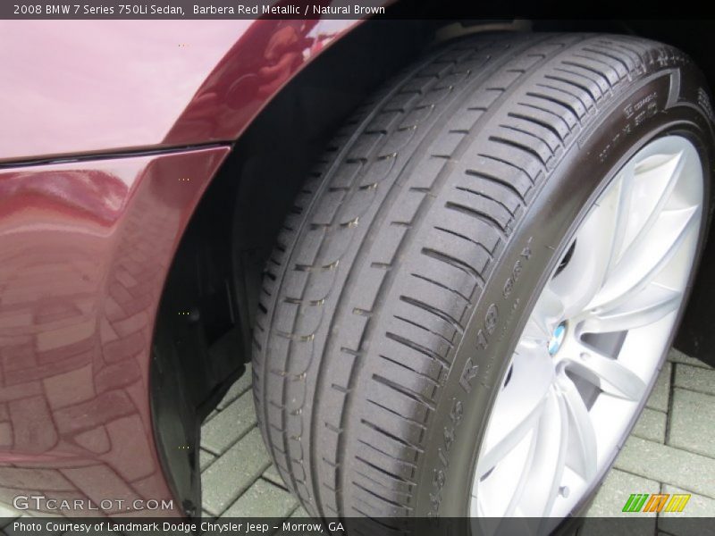 Barbera Red Metallic / Natural Brown 2008 BMW 7 Series 750Li Sedan