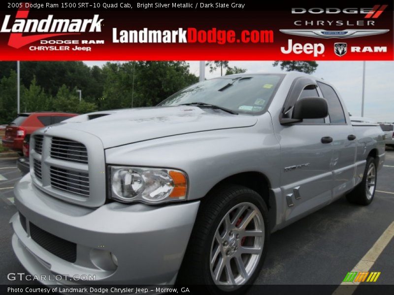 Bright Silver Metallic / Dark Slate Gray 2005 Dodge Ram 1500 SRT-10 Quad Cab