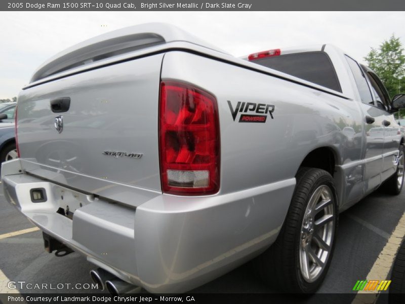 Bright Silver Metallic / Dark Slate Gray 2005 Dodge Ram 1500 SRT-10 Quad Cab