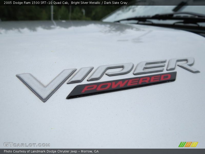 Bright Silver Metallic / Dark Slate Gray 2005 Dodge Ram 1500 SRT-10 Quad Cab