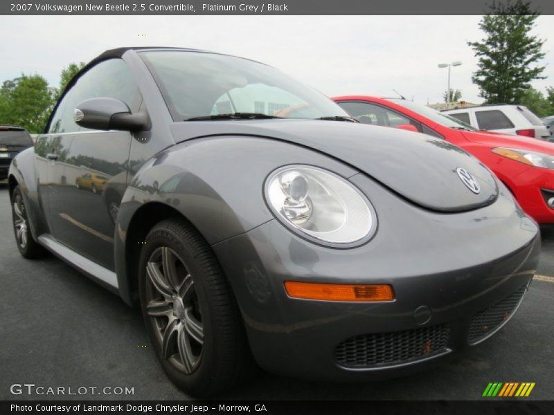 Platinum Grey / Black 2007 Volkswagen New Beetle 2.5 Convertible