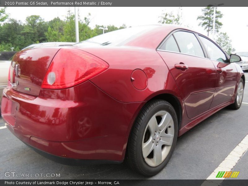 Performance Red Metallic / Ebony 2010 Pontiac G6 Sedan
