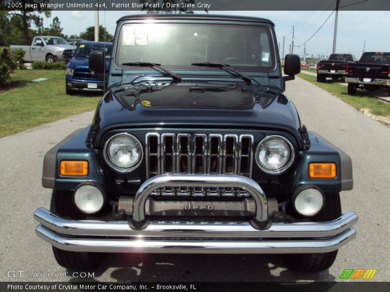 Patriot Blue Pearl / Dark Slate Gray 2005 Jeep Wrangler Unlimited 4x4