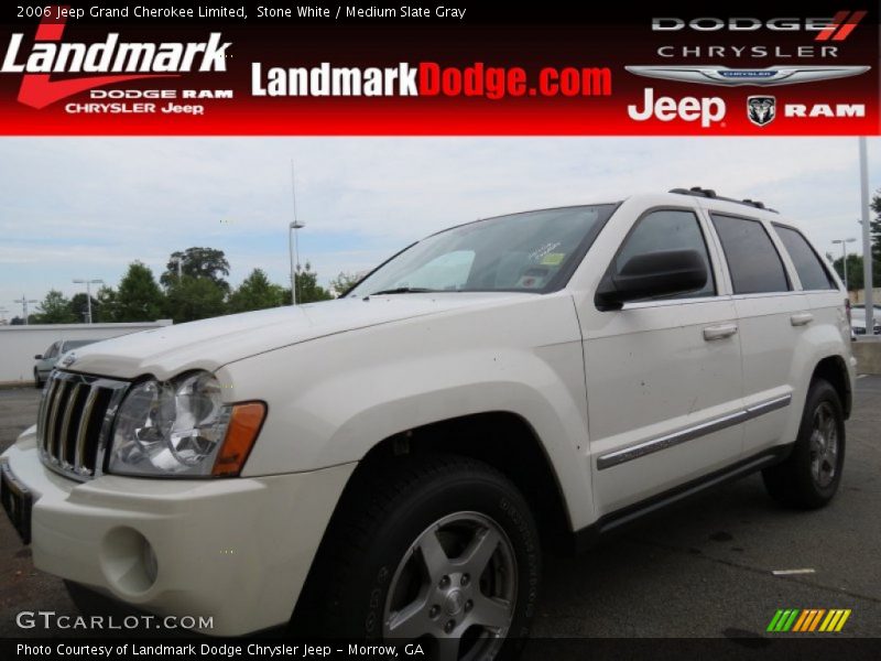 Stone White / Medium Slate Gray 2006 Jeep Grand Cherokee Limited