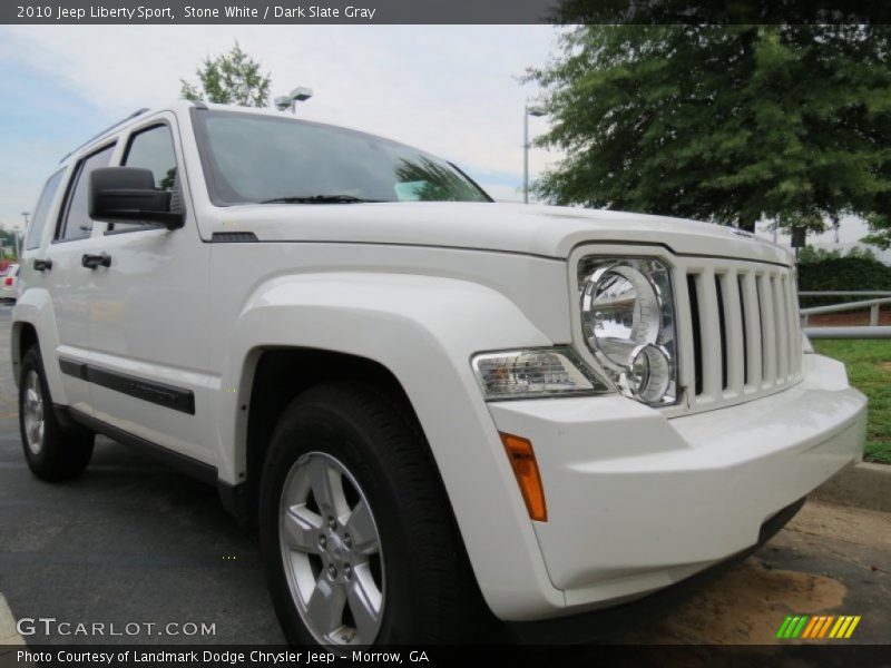 Stone White / Dark Slate Gray 2010 Jeep Liberty Sport