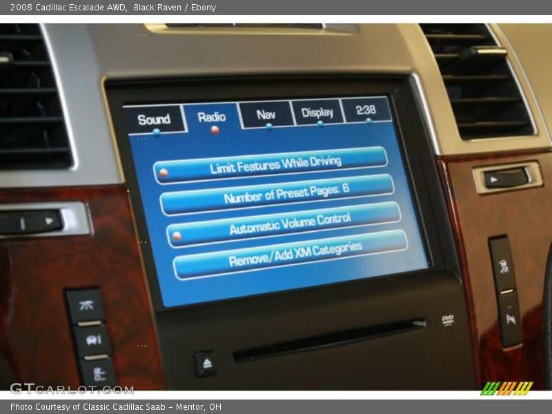 Black Raven / Ebony 2008 Cadillac Escalade AWD