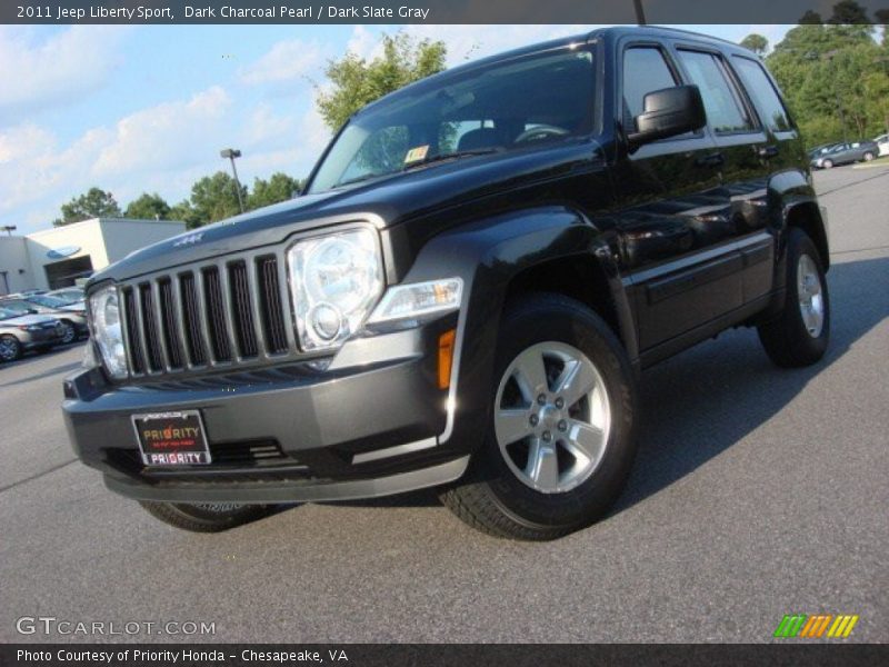 Dark Charcoal Pearl / Dark Slate Gray 2011 Jeep Liberty Sport
