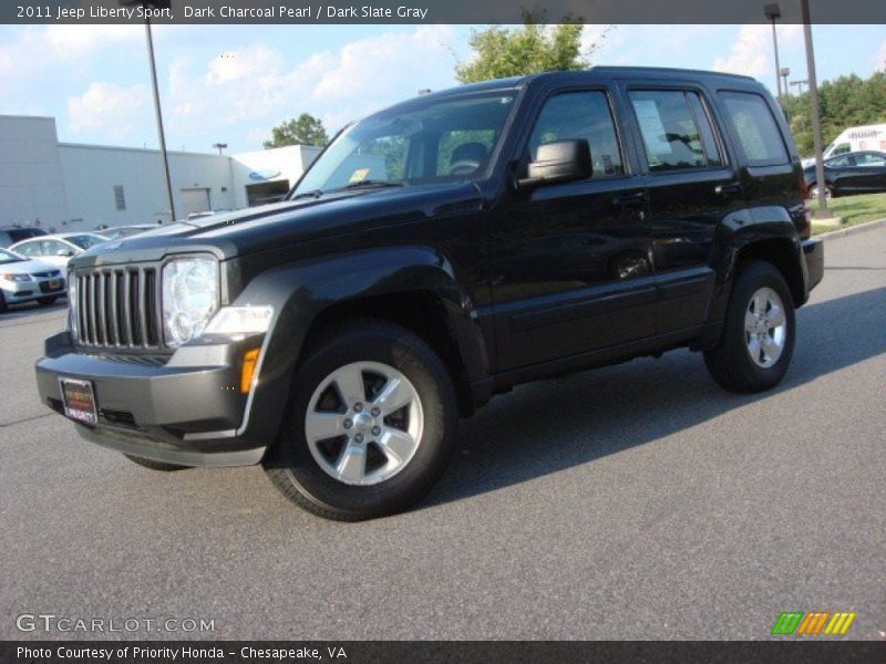 Dark Charcoal Pearl / Dark Slate Gray 2011 Jeep Liberty Sport