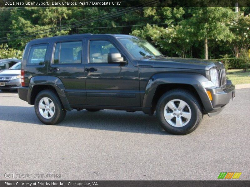 Dark Charcoal Pearl / Dark Slate Gray 2011 Jeep Liberty Sport