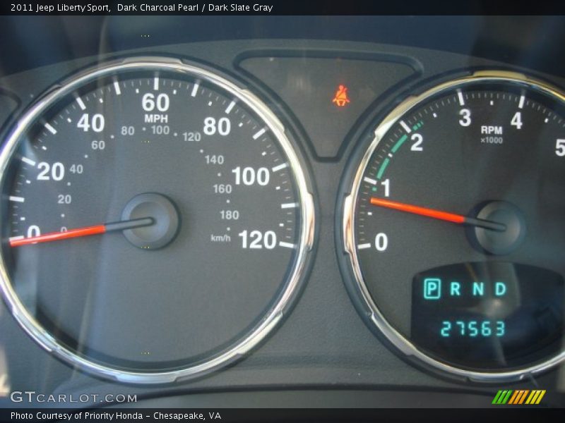 Dark Charcoal Pearl / Dark Slate Gray 2011 Jeep Liberty Sport