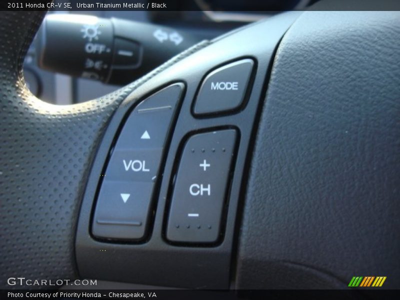 Urban Titanium Metallic / Black 2011 Honda CR-V SE
