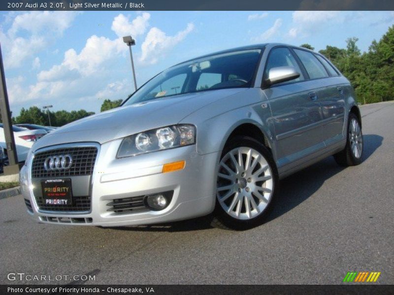Light Silver Metallic / Black 2007 Audi A3 2.0T