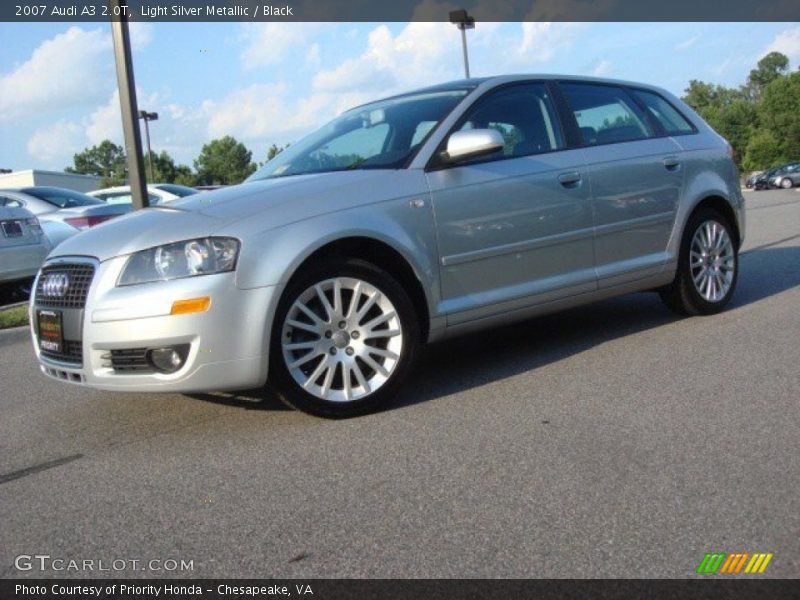 Light Silver Metallic / Black 2007 Audi A3 2.0T