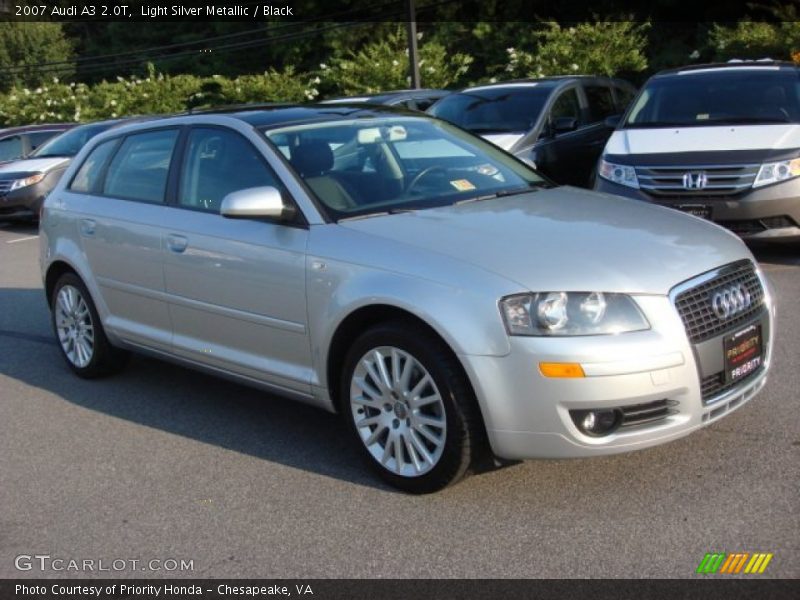 Light Silver Metallic / Black 2007 Audi A3 2.0T