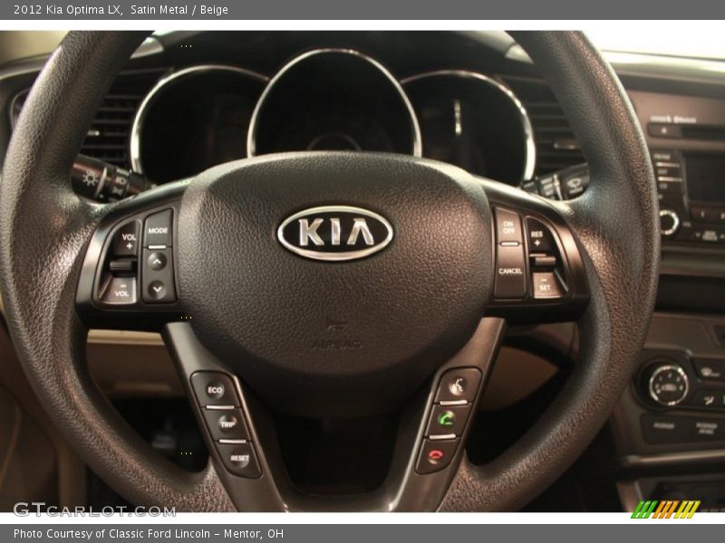 Satin Metal / Beige 2012 Kia Optima LX