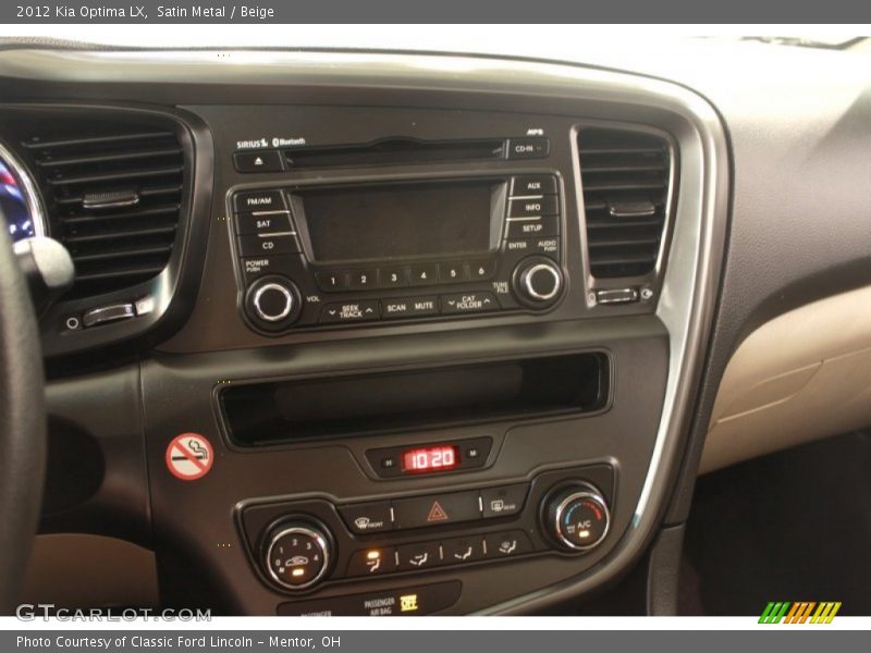 Satin Metal / Beige 2012 Kia Optima LX