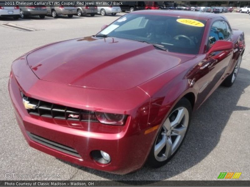 Red Jewel Metallic / Black 2011 Chevrolet Camaro LT/RS Coupe