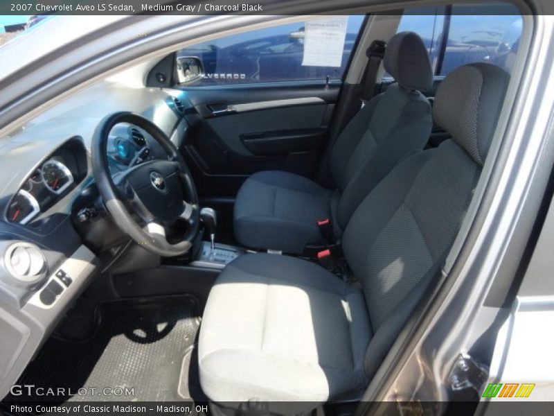 Medium Gray / Charcoal Black 2007 Chevrolet Aveo LS Sedan