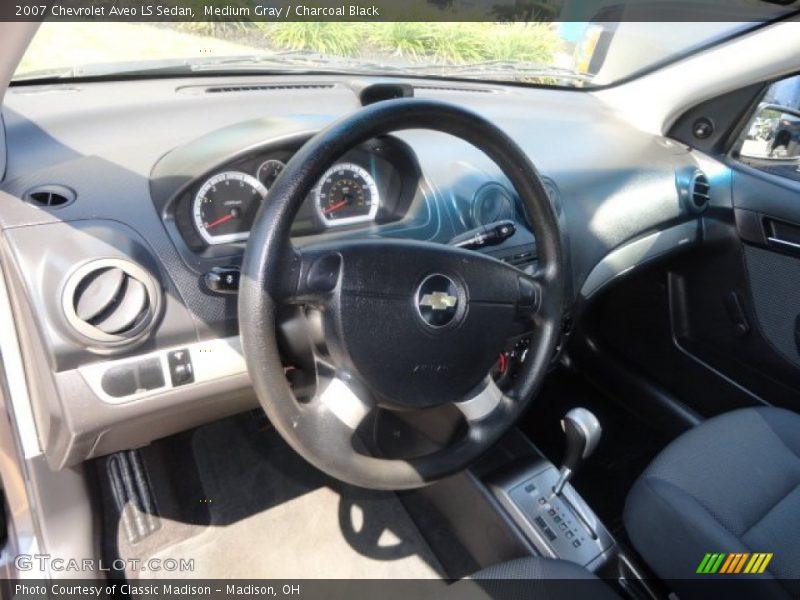 Medium Gray / Charcoal Black 2007 Chevrolet Aveo LS Sedan