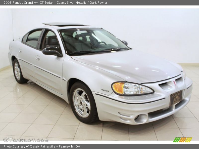 Galaxy Silver Metallic / Dark Pewter 2003 Pontiac Grand Am GT Sedan