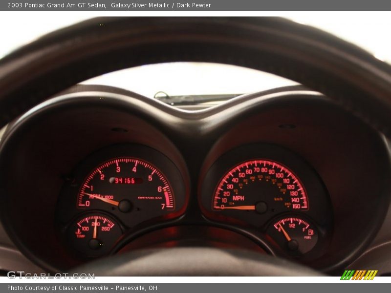 Galaxy Silver Metallic / Dark Pewter 2003 Pontiac Grand Am GT Sedan