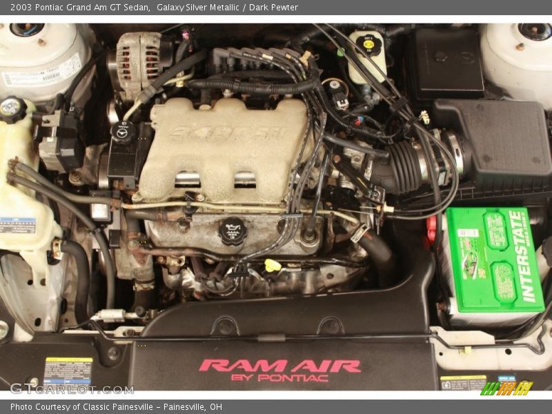 Galaxy Silver Metallic / Dark Pewter 2003 Pontiac Grand Am GT Sedan