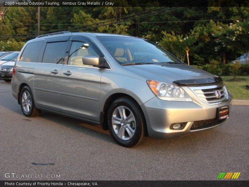 Nimbus Gray Metallic / Gray 2008 Honda Odyssey Touring