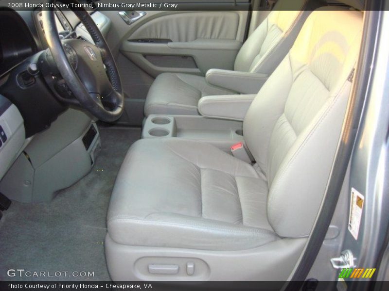 Nimbus Gray Metallic / Gray 2008 Honda Odyssey Touring