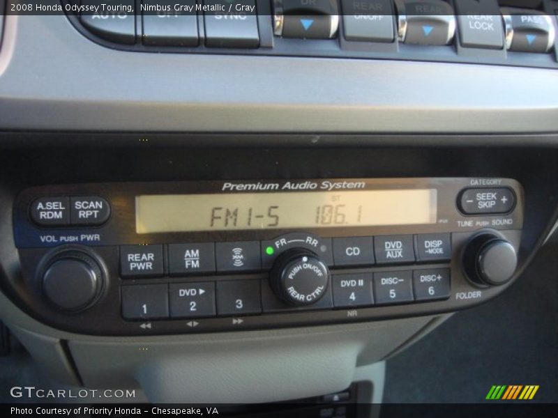 Nimbus Gray Metallic / Gray 2008 Honda Odyssey Touring