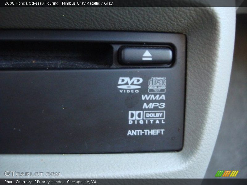 Nimbus Gray Metallic / Gray 2008 Honda Odyssey Touring
