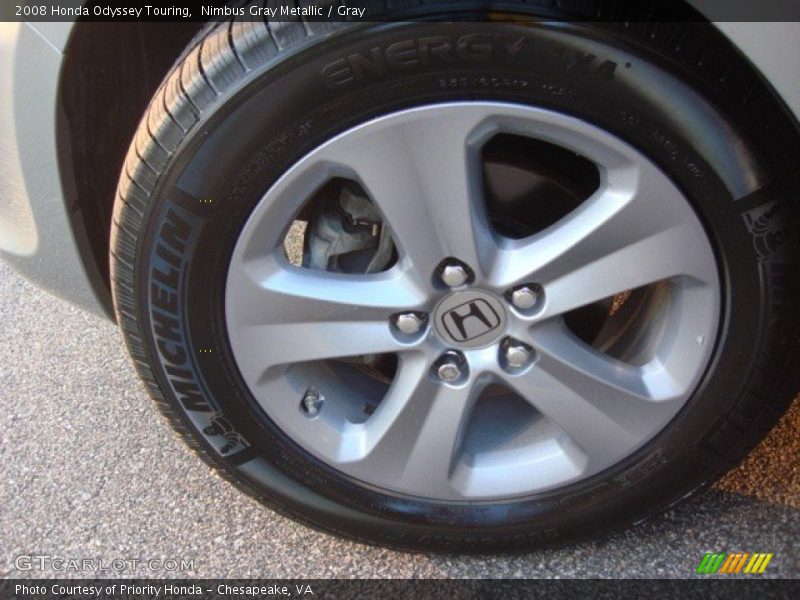 Nimbus Gray Metallic / Gray 2008 Honda Odyssey Touring