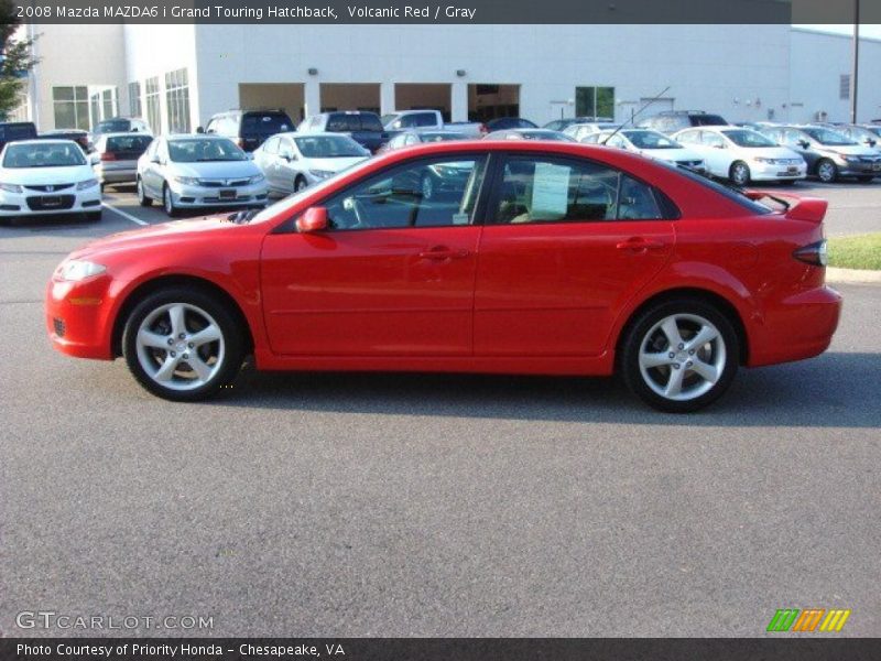 Volcanic Red / Gray 2008 Mazda MAZDA6 i Grand Touring Hatchback