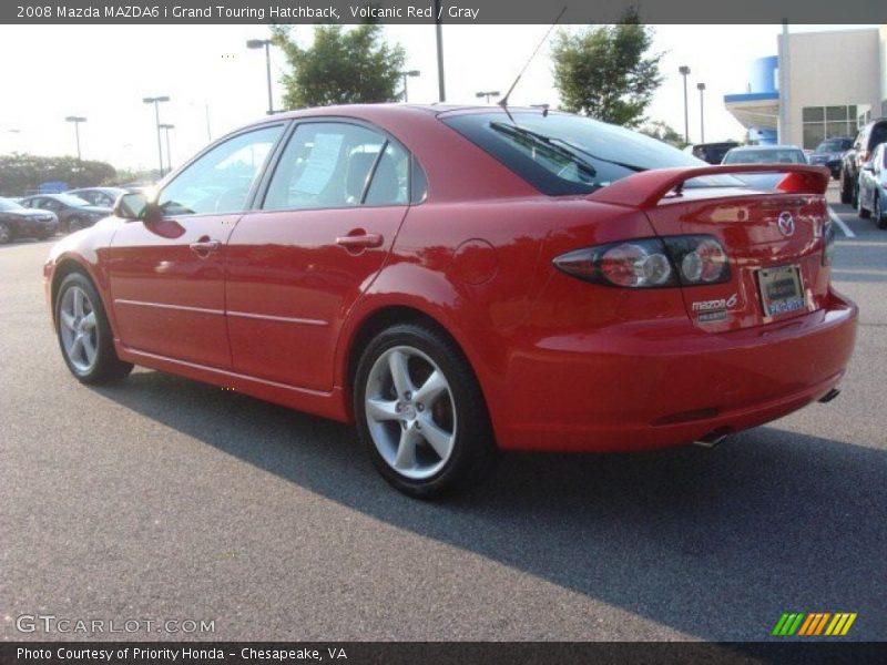 Volcanic Red / Gray 2008 Mazda MAZDA6 i Grand Touring Hatchback