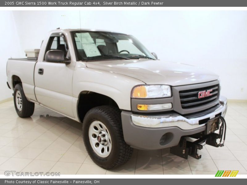 Silver Birch Metallic / Dark Pewter 2005 GMC Sierra 1500 Work Truck Regular Cab 4x4