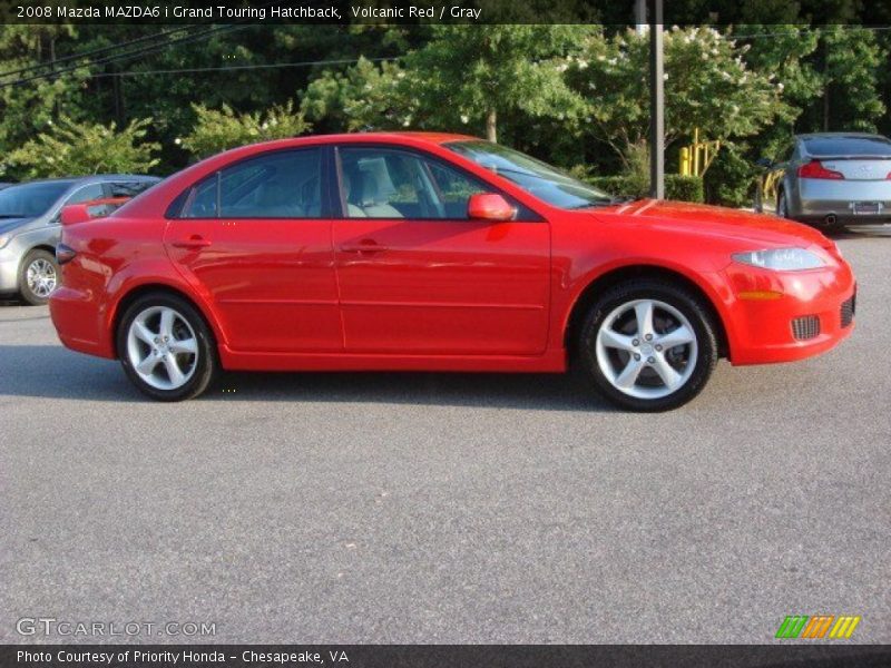 Volcanic Red / Gray 2008 Mazda MAZDA6 i Grand Touring Hatchback