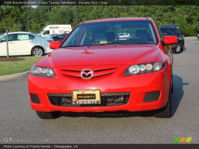 Volcanic Red / Gray 2008 Mazda MAZDA6 i Grand Touring Hatchback