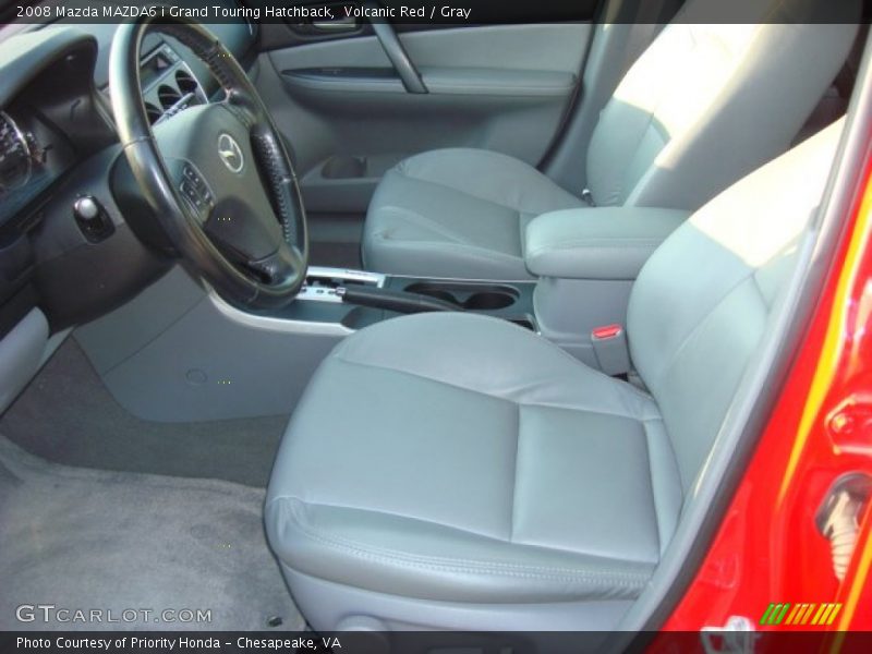 Volcanic Red / Gray 2008 Mazda MAZDA6 i Grand Touring Hatchback