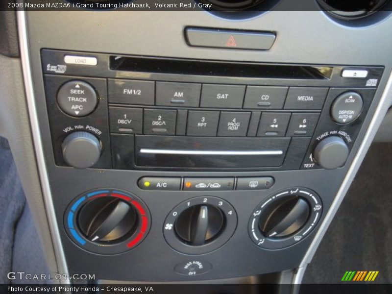 Volcanic Red / Gray 2008 Mazda MAZDA6 i Grand Touring Hatchback