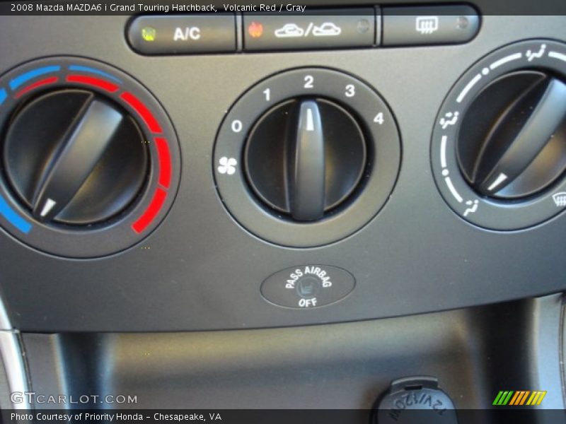 Volcanic Red / Gray 2008 Mazda MAZDA6 i Grand Touring Hatchback